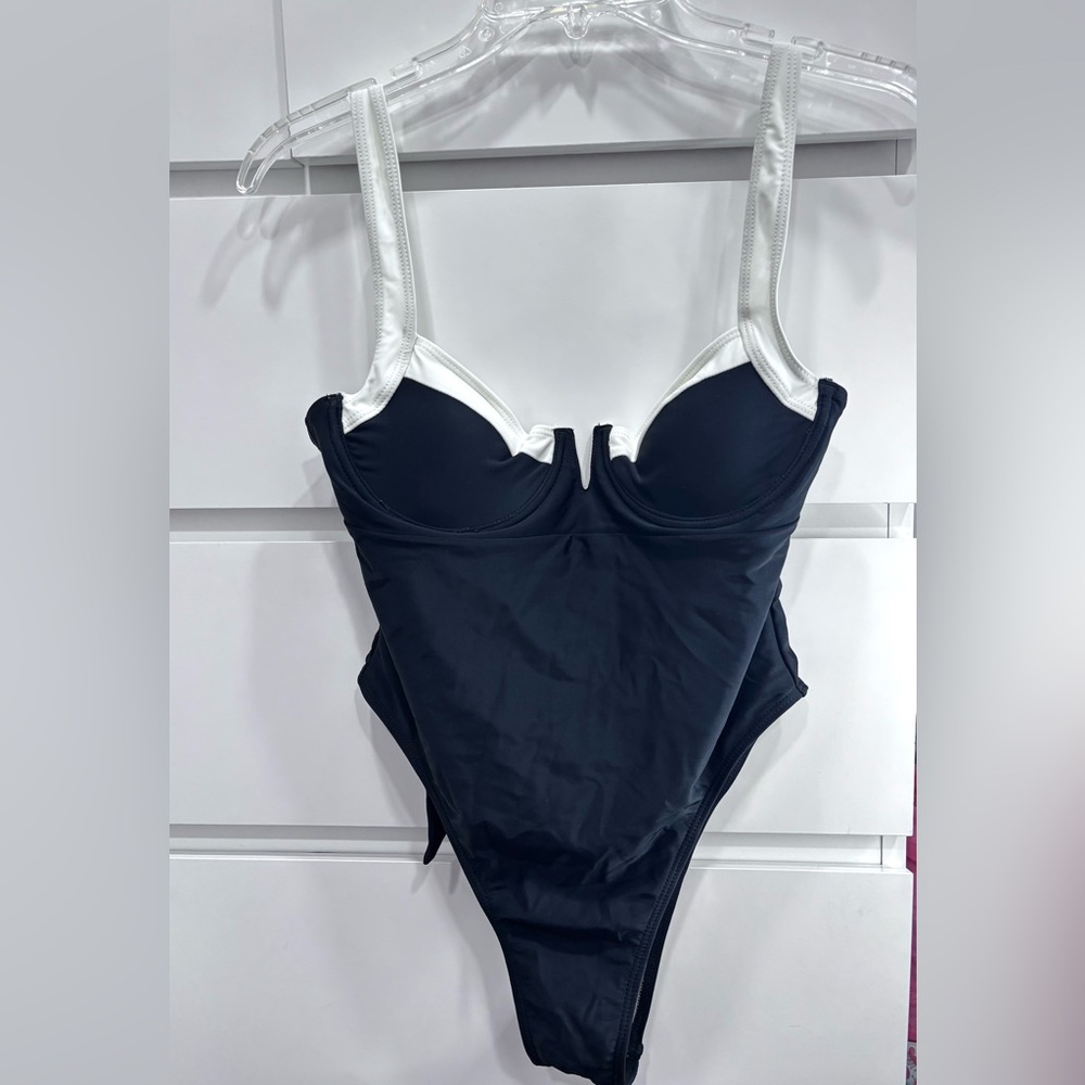 Stylish Black and White Sexy One Piece